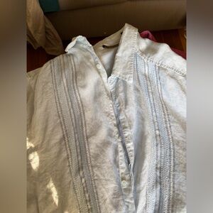 Cubavera Light Blue Linen Shirt